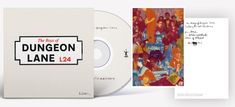 "The Boys of DUNGEON LANE L24" steht auf einem CD-Cover, das eine Straße imitiert. Eine CD mit Logo ist teilweise sichtbar.