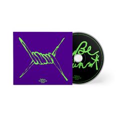 Text: "Betterov Große Kunst 2025". Lila Hülle, neon-grüne Illustration von zwei gefalteten Händen auf Hülle und CD.