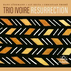 HANS LÜDEMANN, ALY KEITA, CHRISTIAN THOMÉ. Trio Ivoire Resurrection. Muster aus braunen und weißen Formen.
