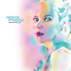 Text: "KRISTIN HERSH SUGAR ON BLACKSTONE". 
Farbintensive, verschwommene Illustration einer Frau.