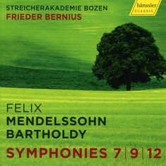 Felix Mendelssohn Bartholdy (1809-1847): Streichersymphonien Nr.7,9,12, CD