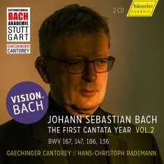 Johann Sebastian Bach (1685-1750): Vision.Bach 2 - Bach-Kantaten vom Johannistag bis 8.Sonntag nach Trinitatis des 1.Leipziger Jahrgangs 1723, CD
