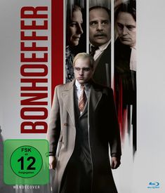 Text: "BONHOEFFER", "FSK ab 12 freigegeben", "WENDECOVER".  
Mann in Anzug, darüber Porträts anderer Personen.