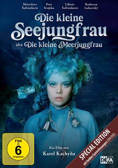 **"Die kleine Seejungfrau" aka "Die kleine Meerjungfrau"; FSK ab 6 freigegeben; Ein Film von Karel Kachyňa; SPECIAL EDITION.** 

Ein Porträt einer Frau mit blauen Haaren und einem blauen Umhang.