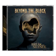 Text: "BEYOND THE BLACK" und "BREAK the SILENCE". Ein Gesicht mit goldener Silhouette und abstrakte Wellenform.