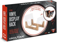 Vinyl-Schallplattenregal (Eiche), ZUB