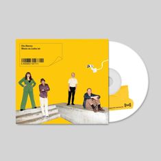 Text: "Die Sterne Wenn es Liebe ist", Barcode darunter. Vier Personen posieren auf Betonstufen vor gelbem Hintergrund. CD sichtbar.