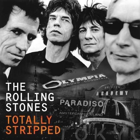 The Rolling Stones: Totally Stripped (Limited Super Deluxe DVD Edition), 4 DVDs, 2 CDs, 2 LPs und 1 Buch