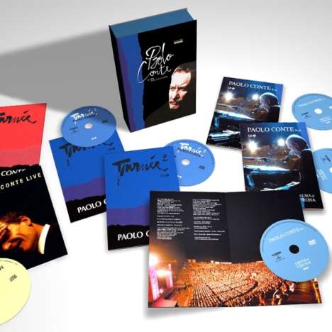 Paolo Conte: Live Collection (Boxset), 6 CDs und 1 DVD