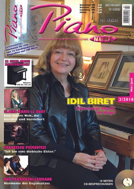 Zeitschriften: PIANONews - Magazin für Klavier &amp; Flügel (Heft 3/2018), Zeitschrift