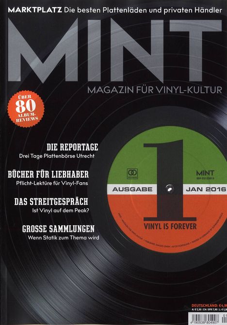 Zeitschriften: MINT - Magazin für Vinyl-Kultur No. 1, Zeitschrift