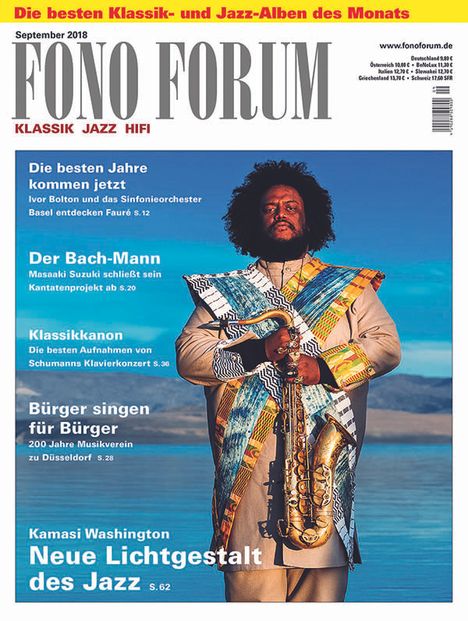 Zeitschriften: FonoForum September 2018, Zeitschrift