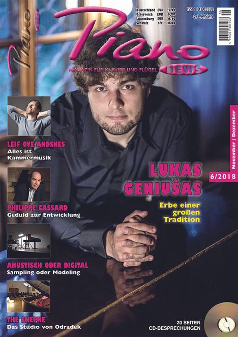Zeitschriften: PIANONews - Magazin für Klavier &amp; Flügel (Heft 6/2018), Zeitschrift
