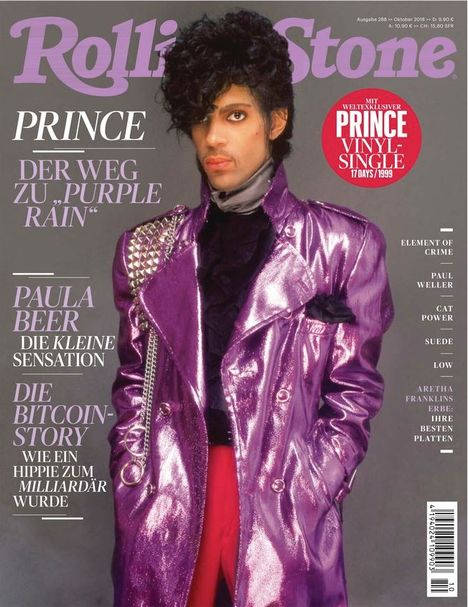 Zeitschriften: ROLLING STONE Oktober 2018 + weltexklusive 7-Inch-Single "Prince - 17 Days", Zeitschrift