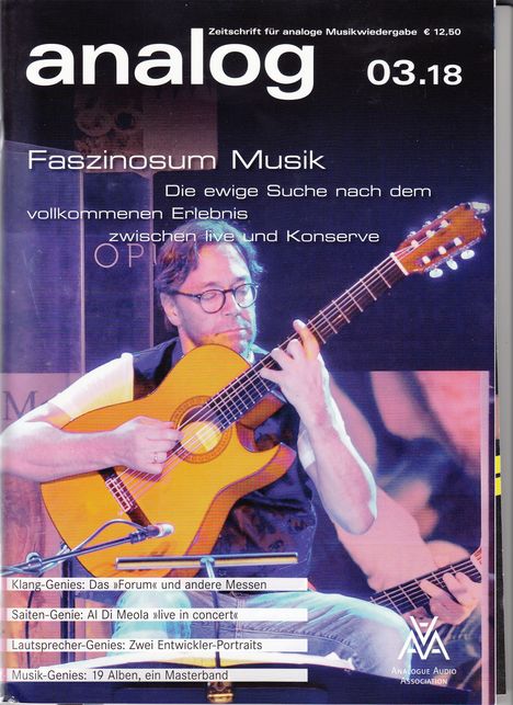 Zeitschriften: analog - Zeitschrift für analoge Musikwiedergabe 03/18, Zeitschrift