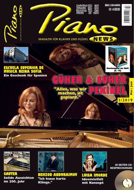 Zeitschriften: PIANONews - Magazin für Klavier &amp; Flügel (Heft 3/2019), Zeitschrift