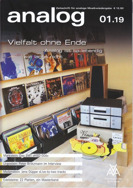 Zeitschriften: analog - Zeitschrift für analoge Musikwiedergabe 01/19, Zeitschrift