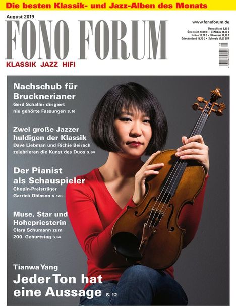 Zeitschriften: FonoForum August 2019, Zeitschrift