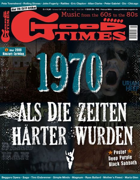 Zeitschriften: GoodTimes - Music from the 60s to the 80s Februar/März 2020, Zeitschrift