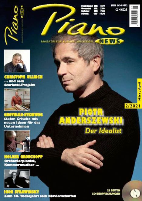 Zeitschriften: PIANONews - Magazin für Klavier &amp; Flügel (Heft 2/2021), Zeitschrift