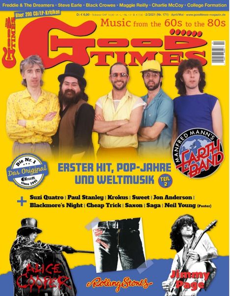 Zeitschriften: GoodTimes - Music from the 60s to the 80s April/Mai 2021, Zeitschrift