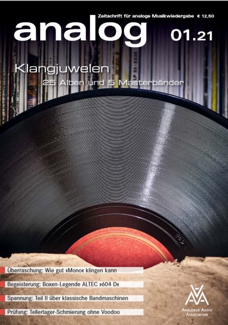 Zeitschriften: analog - Zeitschrift für analoge Musikwiedergabe 01/21, Zeitschrift