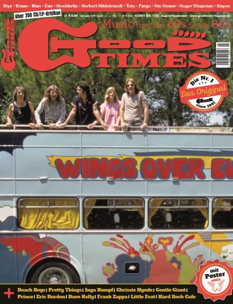 Zeitschriften: GoodTimes - Music from the 60s to the 80s August/September 2021, Zeitschrift