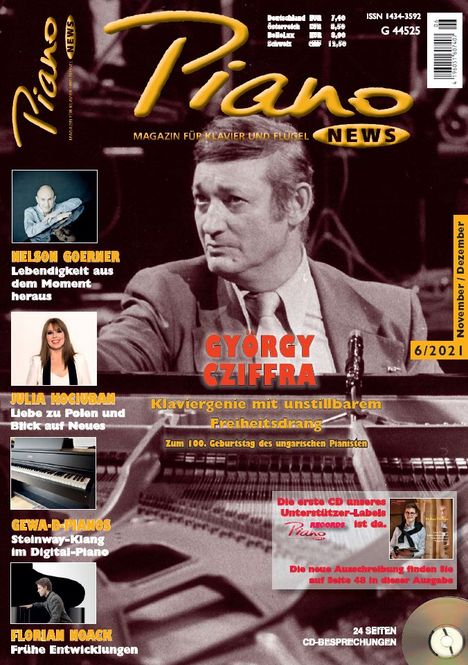 Zeitschriften: PIANONews - Magazin für Klavier &amp; Flügel (Heft 6/2021), Zeitschrift