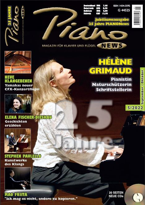 Zeitschriften: PIANONews - Magazin für Klavier &amp; Flügel (Heft 5/2022), Zeitschrift