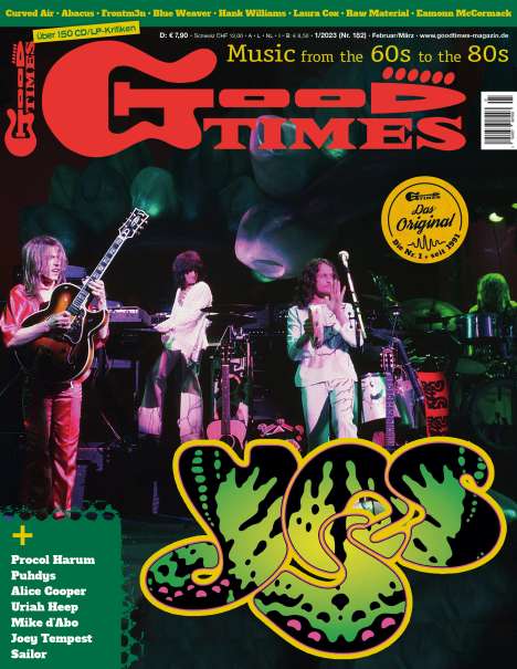 Zeitschriften: GoodTimes - Music from the 60s to the 80s Februar/März (01-2023), Zeitschrift