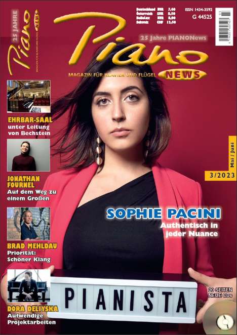Zeitschriften: PIANONews - Magazin für Klavier &amp; Flügel (Heft 3/2023), Zeitschrift