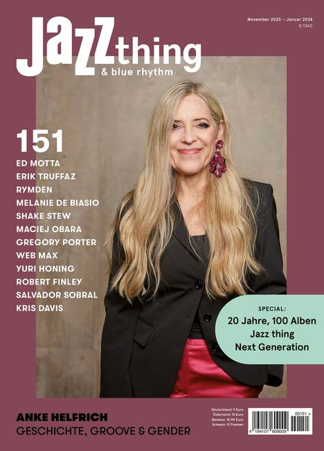 Zeitschriften: JAZZthing - Magazin für Jazz (151) November 2023 - Januar 2024, Zeitschrift