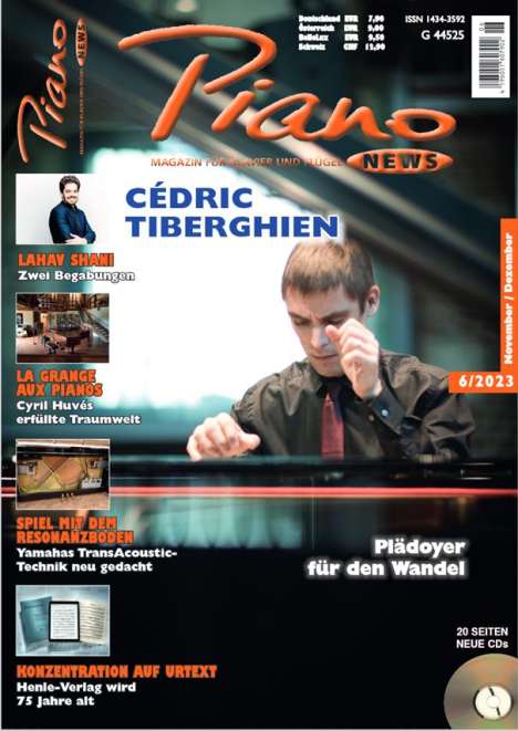 Zeitschriften: PIANONews - Magazin für Klavier &amp; Flügel (Heft 6/2023), Zeitschrift