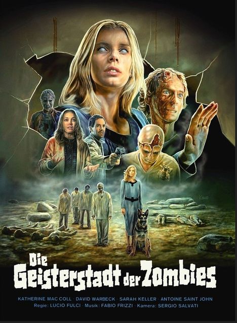 Die Geisterstadt der Zombies (Über dem Jenseits) (Ultra HD Blu-ray & Blu-ray im Mediabook), 1 Ultra HD Blu-ray, 1 Blu-ray Disc und 1 CD