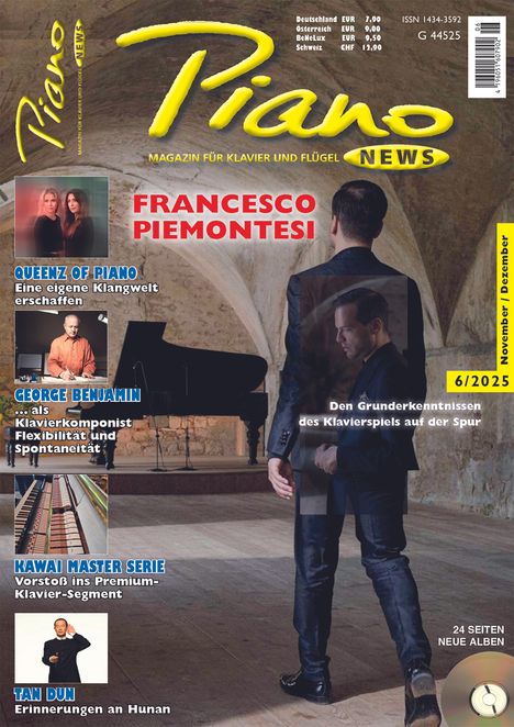 Zeitschriften: PIANONews - Magazin für Klavier & Flügel (Heft 6/2025), Zeitschrift