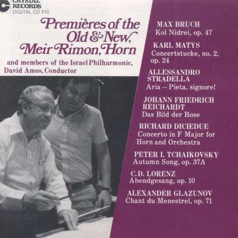 Meir Rimon - Premieres of the Old and New, CD