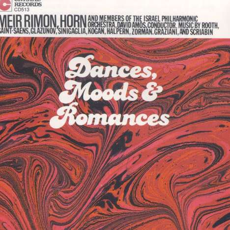 Meir Rimon - Dances, Moods, and Romances, CD