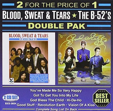 Blood Sweat &amp; Tears / B-52's: Double Pak, 2 CDs