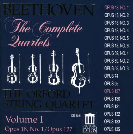 Ludwig van Beethoven (1770-1827): Sämtliche Streichquartette Vol.1, CD