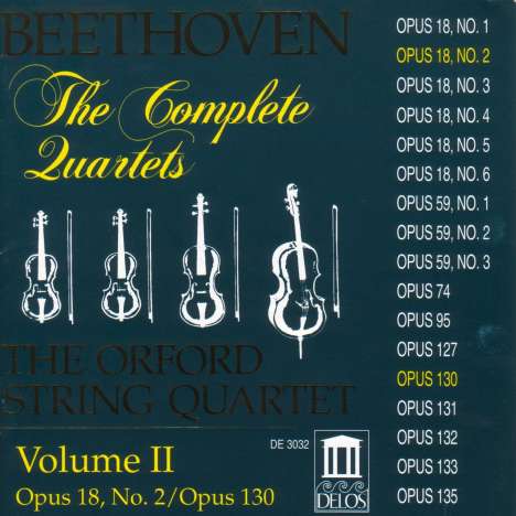 Ludwig van Beethoven (1770-1827): Sämtliche Streichquartette Vol.2, CD