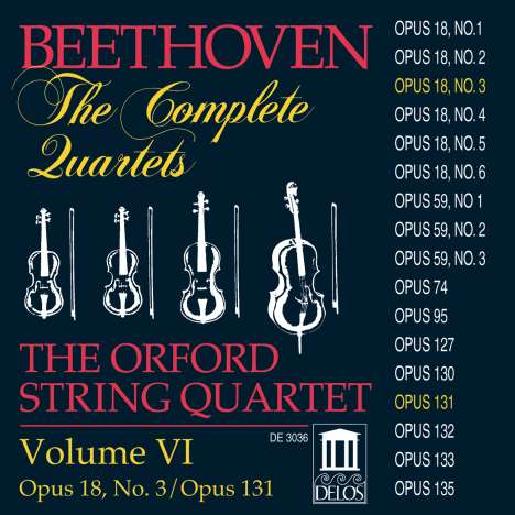 Ludwig van Beethoven (1770-1827): Sämtliche Streichquartette Vol.6, CD