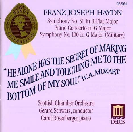 Joseph Haydn (1732-1809): Symphonien Nr.51 &amp; 100, CD