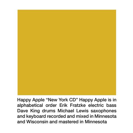 Happy Apple: New York CD, CD