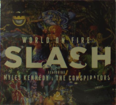 Slash: World On Fire (CD + T-Shirt Gr.XL), 1 CD und 1 T-Shirt