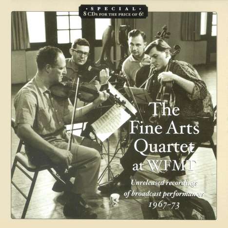 The Fine Arts Quartet at WFMT Radio (Chicago), 8 CDs