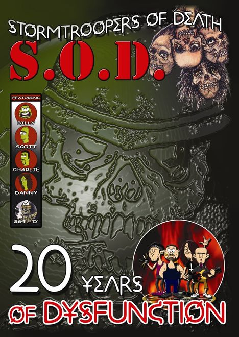 S.O.D. (Stormtroopers of Death): 20 Years Of Dysfunction, 2 DVDs