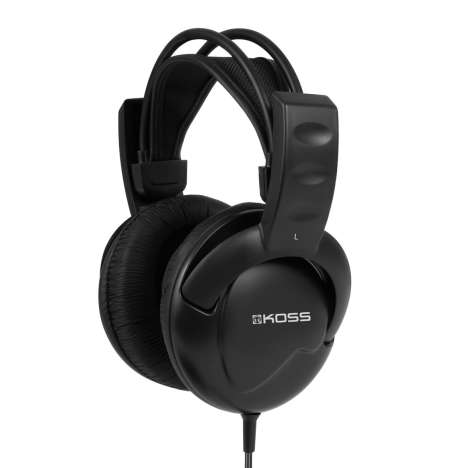 Koss UR20 Full-Size Headphones, DJ Style, Black, Zubehör