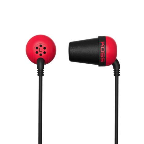 Koss Plug R-Earbud Noise Isolatings (Red), Zubehör