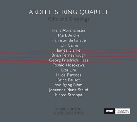 Arditti Quartet - Gifts and Greetings, CD