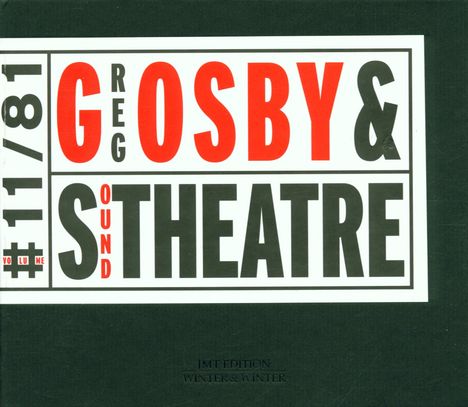 Greg Osby (geb. 1960): Greg Osby And Sound Theatre, CD